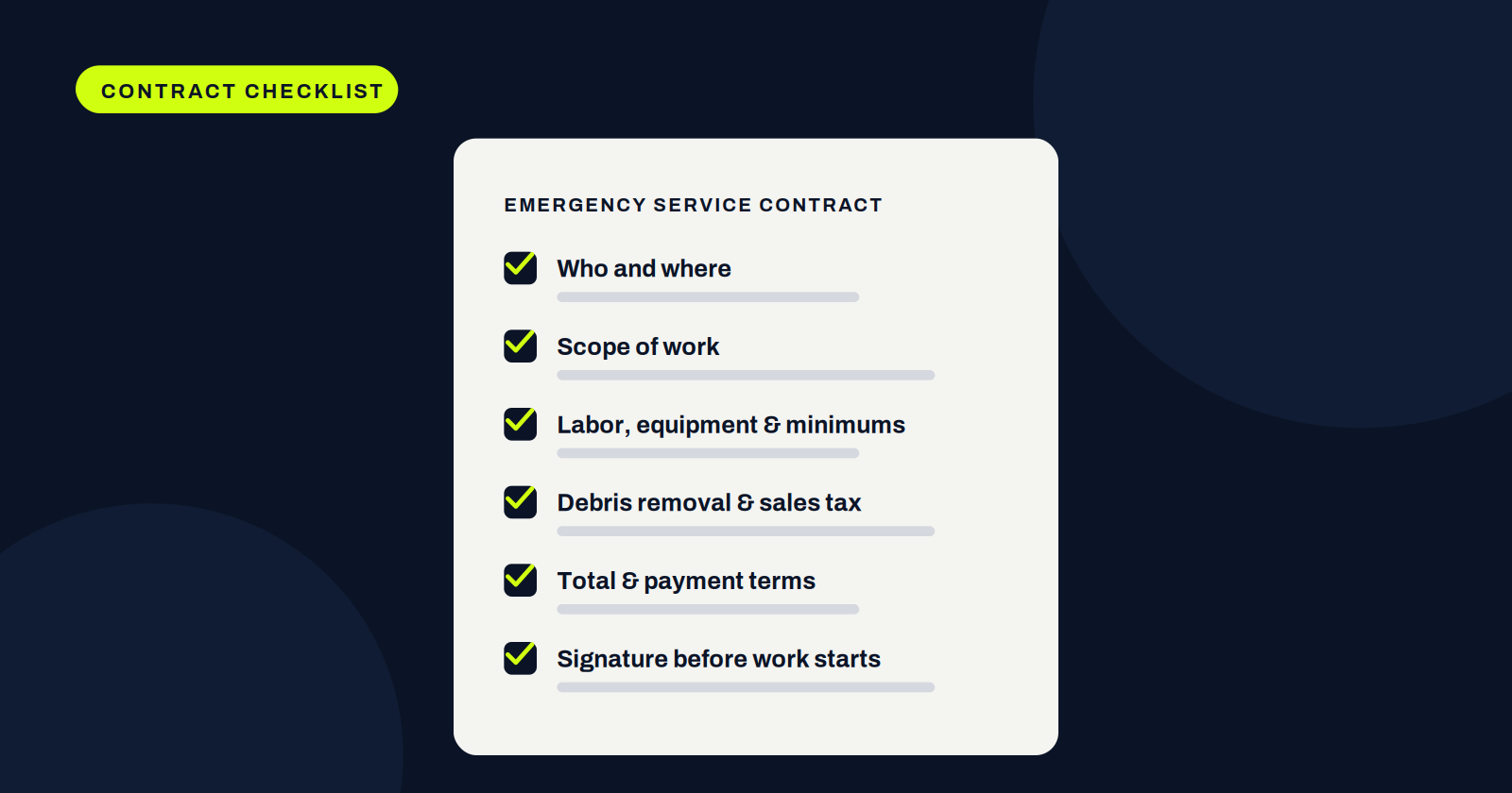 What to Include in an Emergency Tree Service Contract